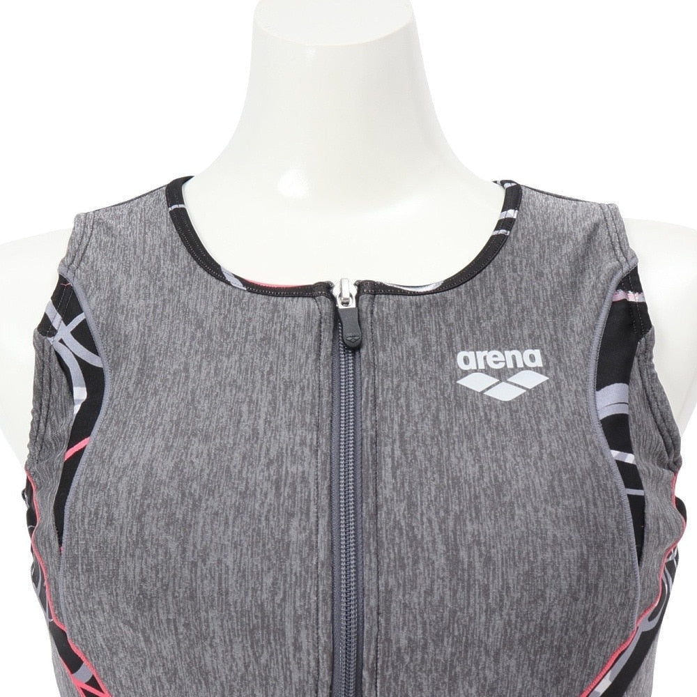 【arena（アリーナ）】レディース フィットネス水着 すらっとセパ セパレート ノースリーブ 袖なし AS5SWF46L