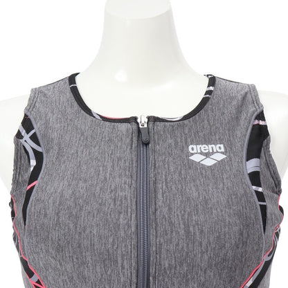 【arena（アリーナ）】レディース フィットネス水着 すらっとセパ セパレート ノースリーブ 袖なし AS5SWF46L