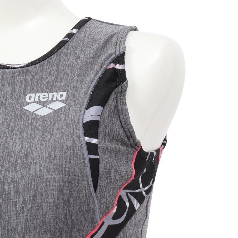 【arena（アリーナ）】レディース フィットネス水着 すらっとセパ セパレート ノースリーブ 袖なし AS5SWF46L