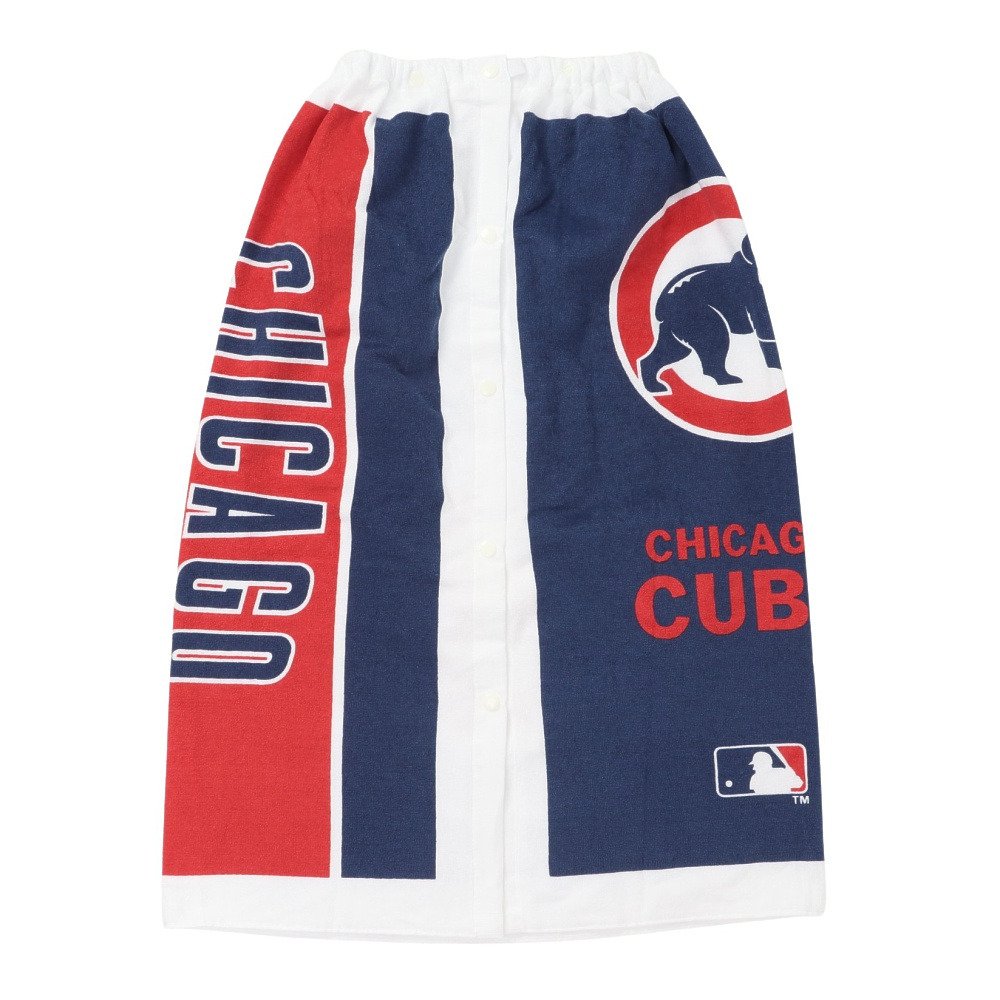 スイムタオル 水泳 タオル MLB シカゴ カブス 巻タオル 青 80cm丈 126446 BL ラップタオル 巻きタオル