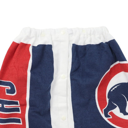 スイムタオル 水泳 タオル MLB シカゴ カブス 巻タオル 青 80cm丈 126446 BL ラップタオル 巻きタオル