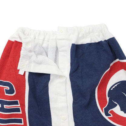 スイムタオル 水泳 タオル MLB シカゴ カブス 巻タオル 青 80cm丈 126446 BL ラップタオル 巻きタオル