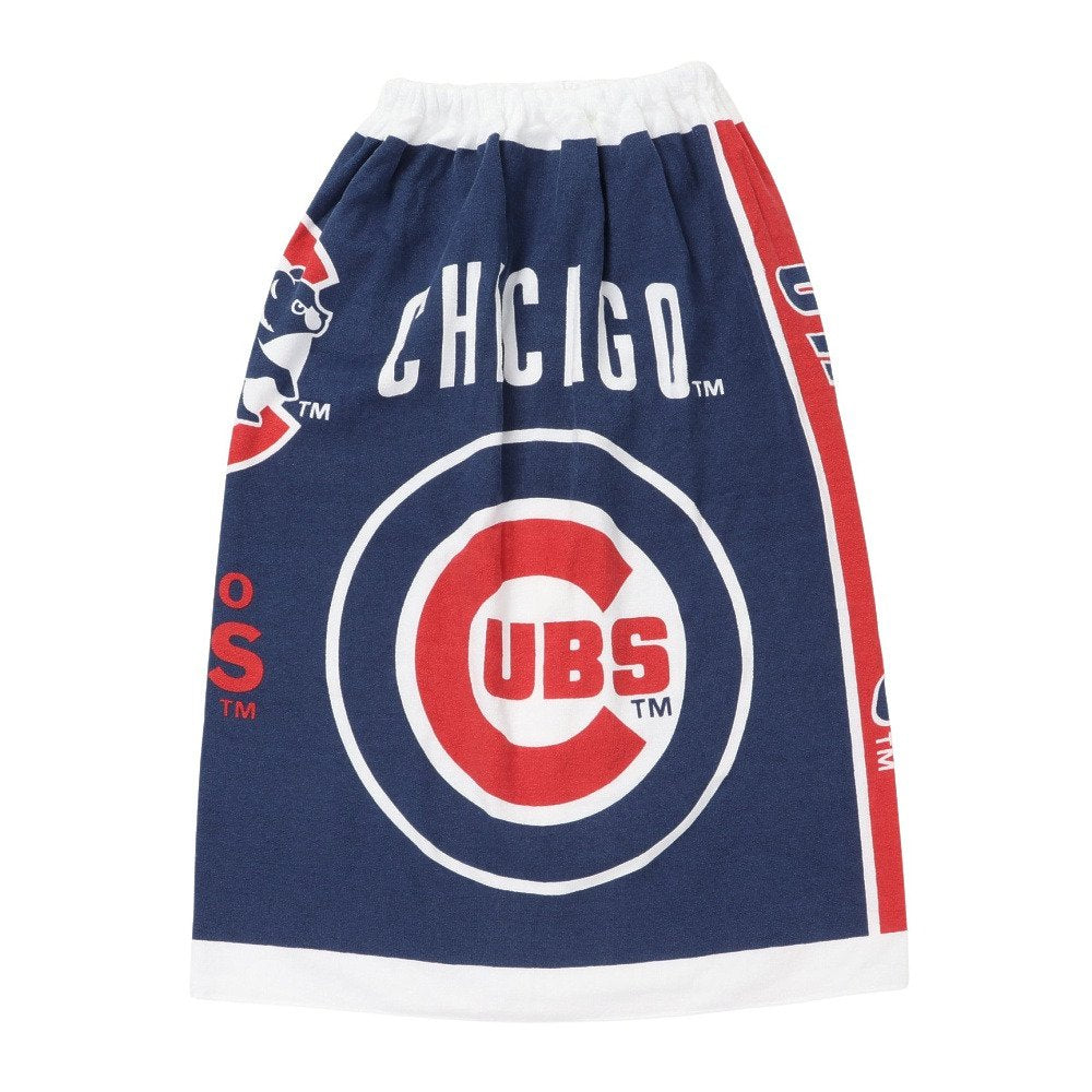 スイムタオル 水泳 タオル MLB シカゴ カブス 巻タオル 青 80cm丈 126446 BL ラップタオル 巻きタオル