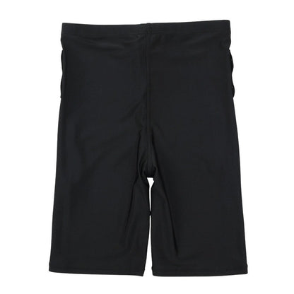 フィットネス水着 レディース 水泳 杢袖付き ZIP セパレート 黒 M-LLサイズ 316602-MBK 上下セット 半袖