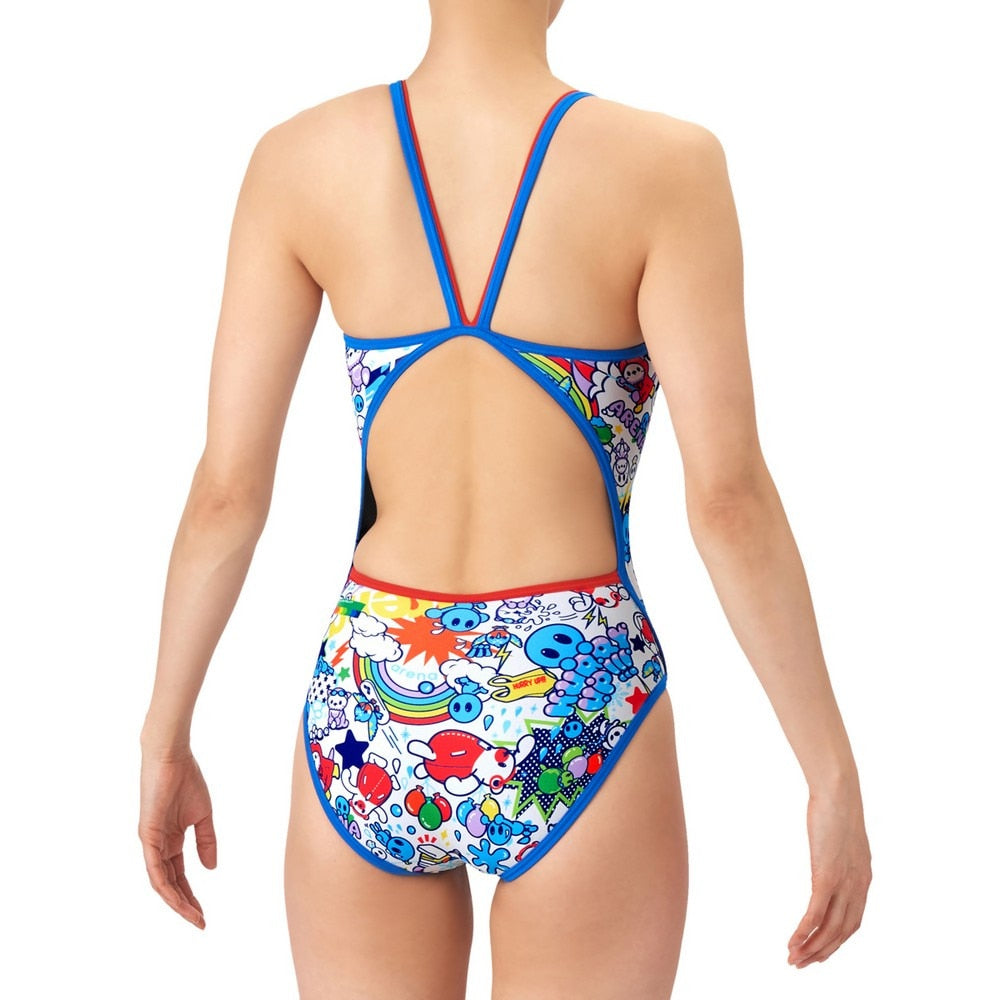 あひるの空❤️練習着 競泳水着 ジュニア 練習用水着 ガールズ アリーナくん タフスーツ