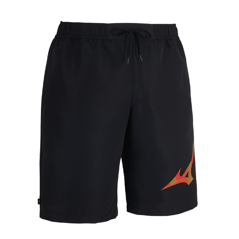 ミズノ フィットネス水着 メンズ 水泳 アクアフィットネス用ウォーターショーツ インナー付 黒×青 M-3Lサイズ N2JBD10792