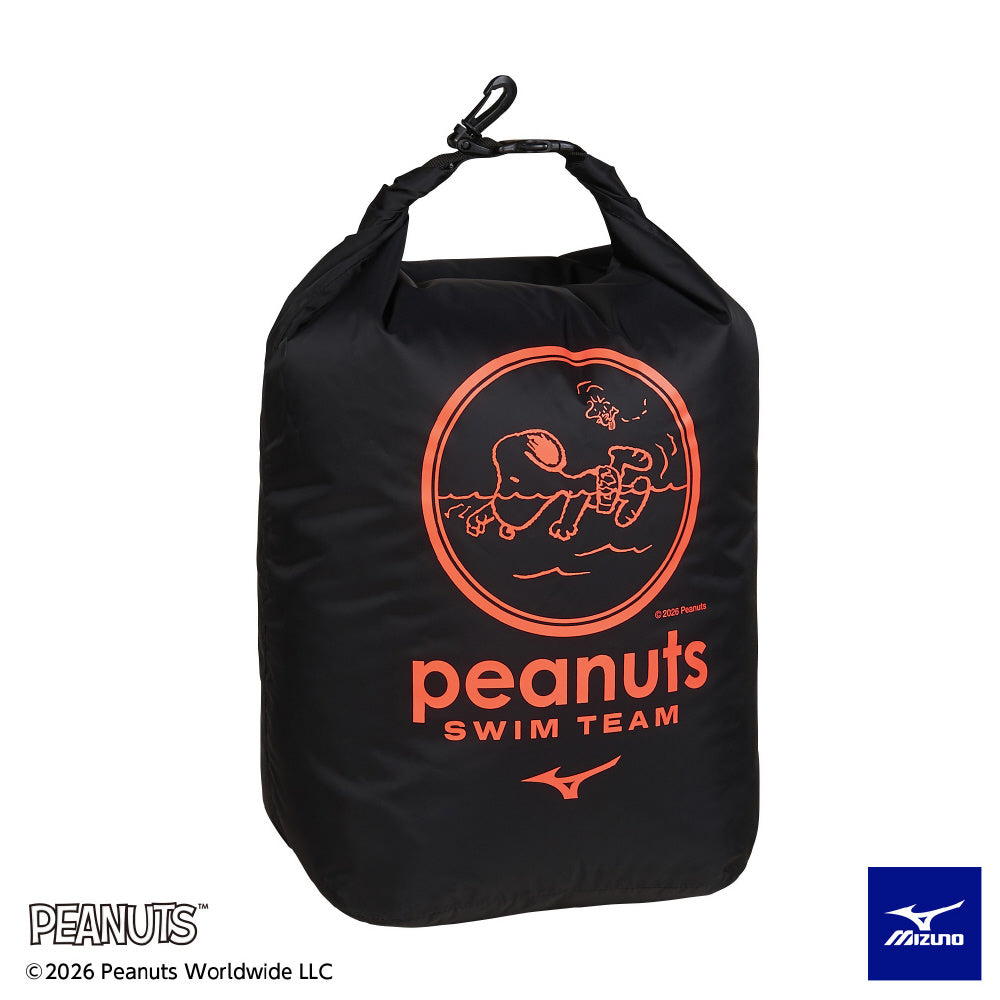 MIZUNO スヌーピー PEANUTS ロールバッグＬ 水泳 バッグ N3JMDX0309