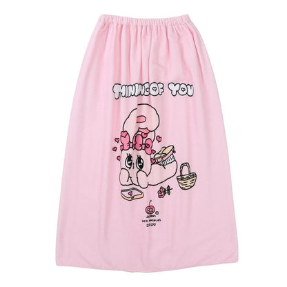 スイムタオル エスターバニー 水泳 タオル ESTHER BUNNY ピンク 80cm丈 216844 巻きタオル ラップタオル