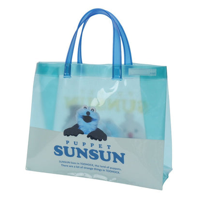水泳バッグ パペットスンスン PUPPET SUNSUN PVCトート 青 9L 226871-26MNT クリアバッグ ビニールバッグ