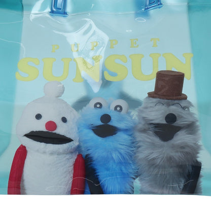 水泳バッグ パペットスンスン PUPPET SUNSUN PVCトート 青 9L 226871-26MNT クリアバッグ ビニールバッグ