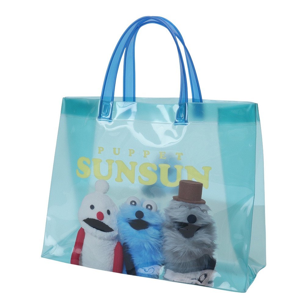 水泳バッグ パペットスンスン PUPPET SUNSUN PVCトート 青 9L 226871-26MNT クリアバッグ ビニールバッグ