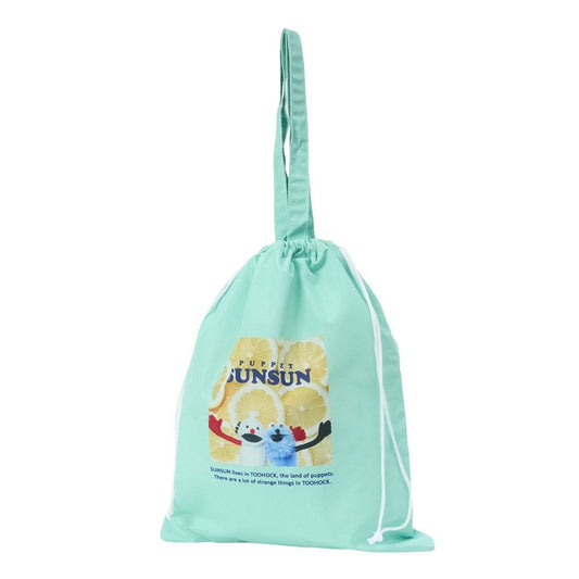 【CREATE FASHION（クリエイトファッション）】水泳バッグ パペットスンスン PUPPET SUNSUN トートバッグ 緑 226872-26MNT スイムバッグ ドローストリング