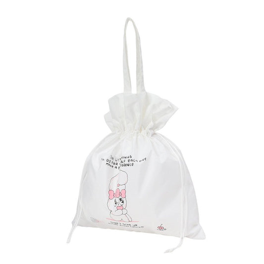 水泳バッグ エスターバニー ESTHER BUNNY キンチャクトートバッグ 白 226881-26WHT スイムバッグ ドローストリング