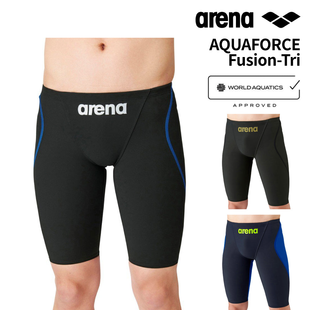 【arena(アリーナ)】 競泳水着 レーシング水着 WA承認  メンズ AQUAFORCE Fusion-Tri  ハーフスパッツ ARN1011M