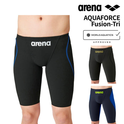 【arena(アリーナ)】 競泳水着 レーシング水着 WA承認  メンズ AQUAFORCE Fusion-Tri  ハーフスパッツ ARN1011M