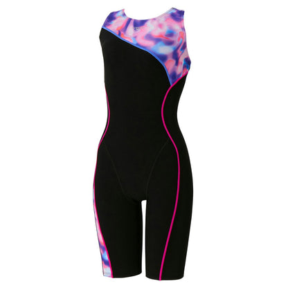 【SPEEDO（スピード）】レディース フィットネス水着 水泳 パズルルースンニースキン S-LLサイズ SFW12665 フィットネス