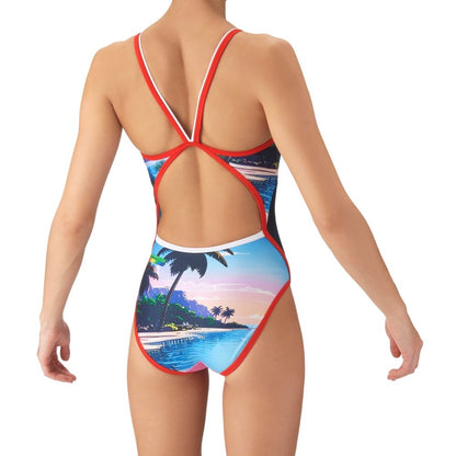【arena（アリーナ）】レディース 競泳水着  練習用 トレーニング水着 TOUGHSUIT  タフスーツ AS6FWM38L