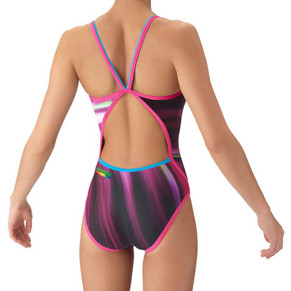 【arena（アリーナ）】ジュニア ガールズ 女子 競泳水着  練習用 トレーニング水着 TOUGHSUIT  タフスーツ AS6FWM14G