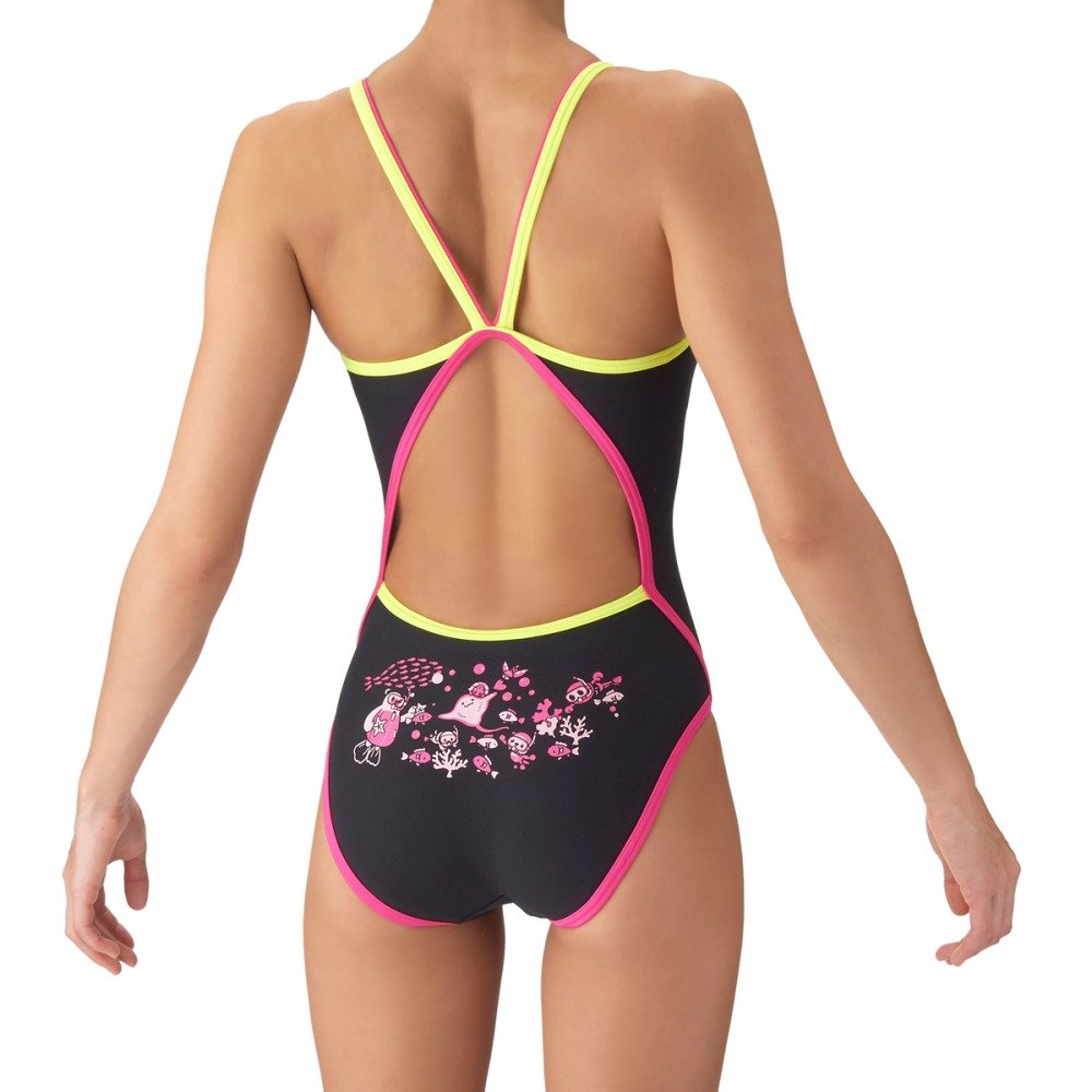 【arena（アリーナ）】ジュニア ガールズ 女子 競泳水着  練習用 トレーニング水着 TOUGHSUIT  タフスーツ AS6FWM18G