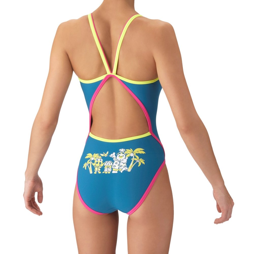【arena（アリーナ）】ジュニア ガールズ 女子 競泳水着  練習用 トレーニング水着 TOUGHSUIT  タフスーツ AS6FWM18G