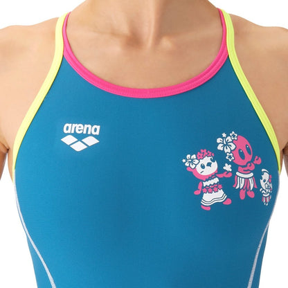 【arena（アリーナ）】ジュニア ガールズ 女子 競泳水着  練習用 トレーニング水着 TOUGHSUIT  タフスーツ AS6FWM18G