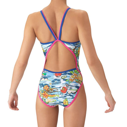 【arena（アリーナ）】ジュニア ガールズ 女子 競泳水着  練習用 トレーニング水着 TOUGHSUIT  タフスーツ AS6FWM31G