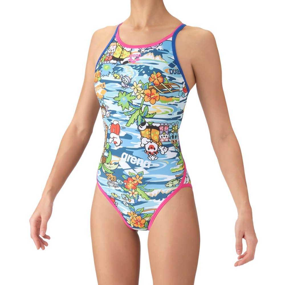【arena（アリーナ）】ジュニア ガールズ 女子 競泳水着  練習用 トレーニング水着 TOUGHSUIT  タフスーツ AS6FWM31G