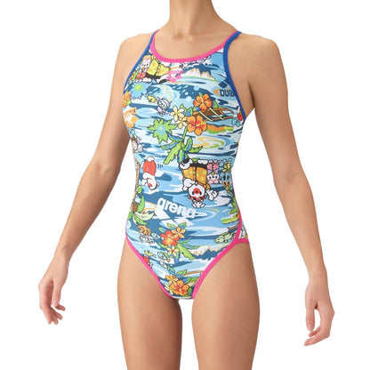 【arena（アリーナ）】ジュニア ガールズ 女子 競泳水着  練習用 トレーニング水着 TOUGHSUIT  タフスーツ AS6FWM31G