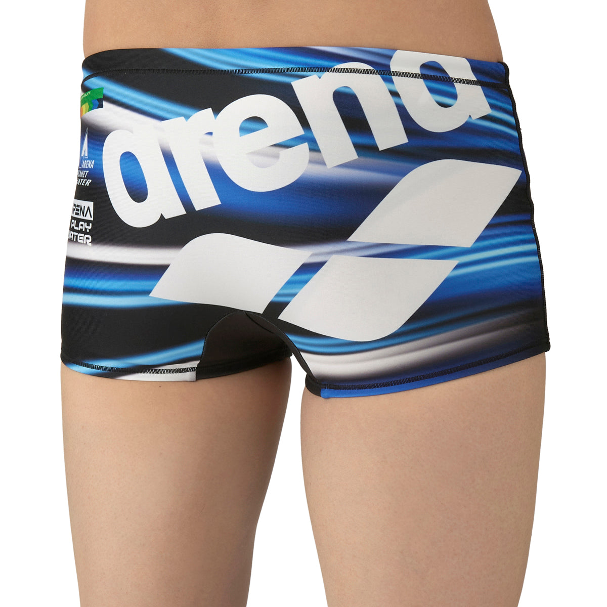 【arena（アリーナ）】メンズ 競泳水着 トレーニング水着 練習用水着 TOUGHSUIT（タフスーツ）スパッツ　ショート AS5FWM17M