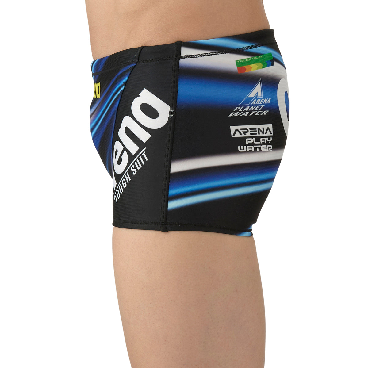 【arena（アリーナ）】メンズ 競泳水着 トレーニング水着 練習用水着 TOUGHSUIT（タフスーツ）スパッツ　ショート AS5FWM17M