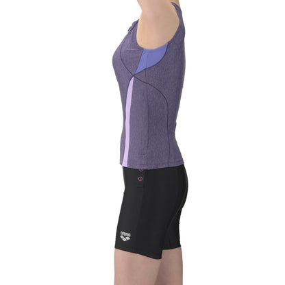 ★セール価格 1/31 23:59まで★【arena アリーナ】 レディース フィットネス水着 すらっとセパ フィットネスセパレート カバーバック・ミドルレッグ・差し込みパッド  AS5SWF41L