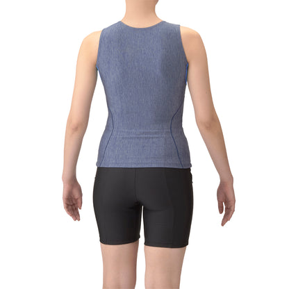 【arena（アリーナ）】レディース  フィットネス水着 すらっとセパ セパレーツ カバーバック ミドルレッグ 差し込みパッド AS5SWF42L