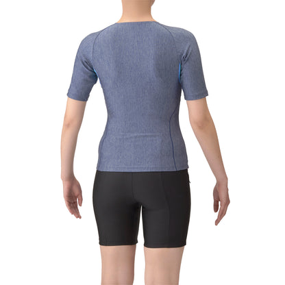 ★セール価格 4/30 23:59まで★ 【arena（アリーナ）】レディース  フィットネス水着 すらっとセパ セパレーツ カバーバック ミドルレッグ 差し込みパッド AS5SWF43L