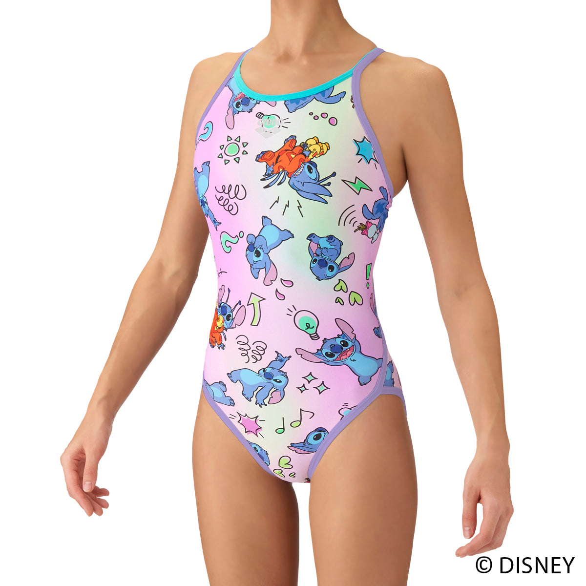 競泳水着  練習用 トレーニング水着 アリーナ arena ジュニア ガールズ 女子 TOUGHSUIT  タフスーツ ディズニー Disney AS6FWM56G