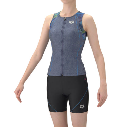 ★セール価格 1/31 23:59まで★【arena アリーナ】レディース フィットネス水着 すらっとセパ カバーバック AS6SWF46L