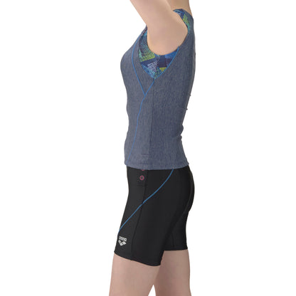 ★セール価格 1/31 23:59まで★【arena アリーナ】レディース フィットネス水着 すらっとセパ カバーバック AS6SWF46L