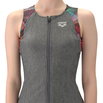 ★セール価格 1/31 23:59まで★【arena アリーナ】レディース フィットネス水着 すらっとセパ カバーバック AS6SWF46L