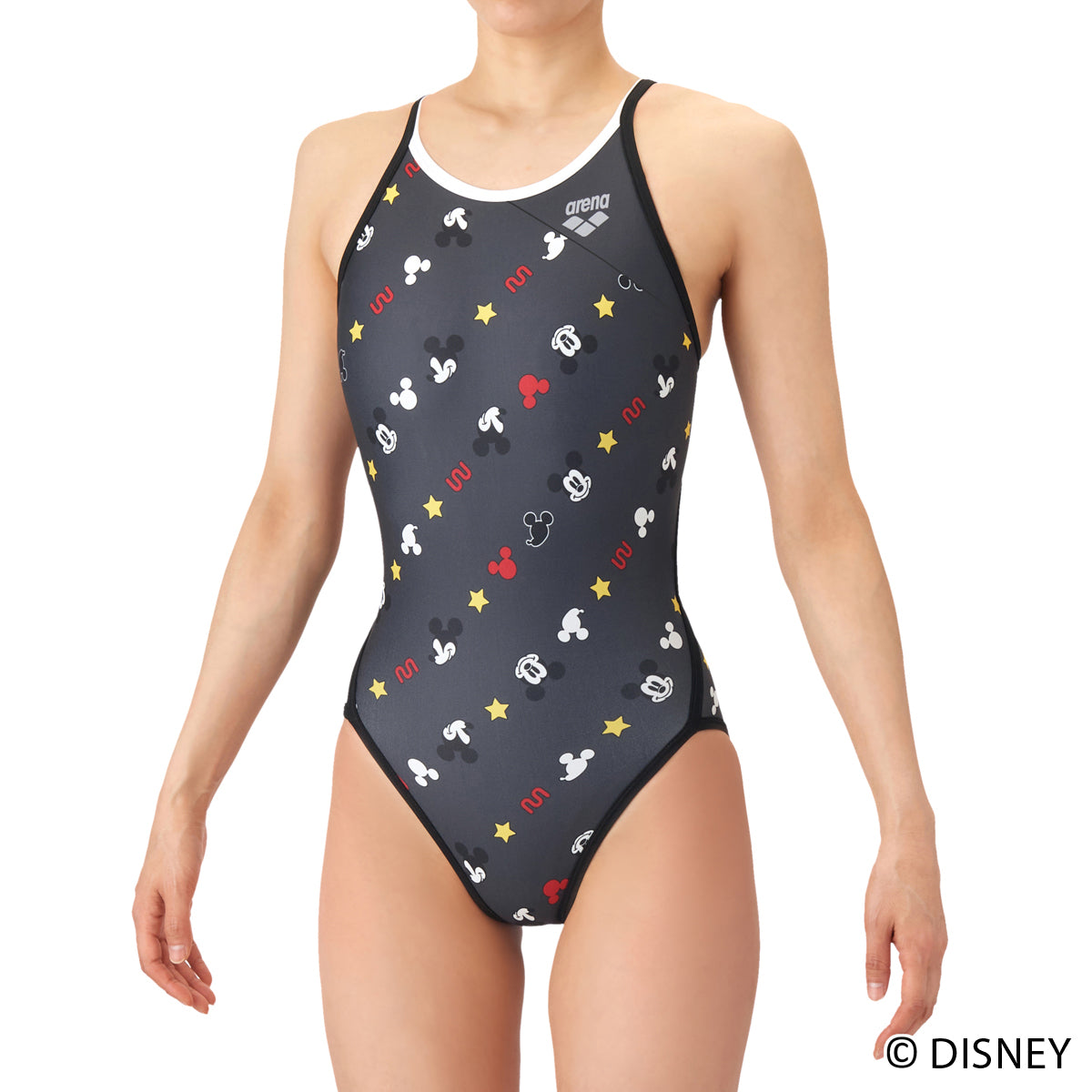 ★セール価格 1/31 23:59まで★【arena（アリーナ）】レディース 競泳水着 競泳用 トレーニング水着  ワンピース ミッキー ドナルド ミニー デイジー TOUGHSUIT（タフスーツ） ディズニー  Disney AS6SWM51L