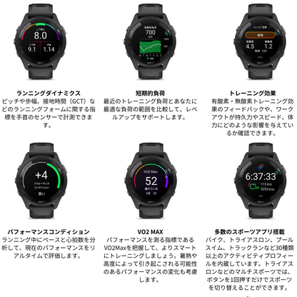 【GARMIN ガーミン】時計 Forerunner 265 ランニング スイム対応 010-02810-41