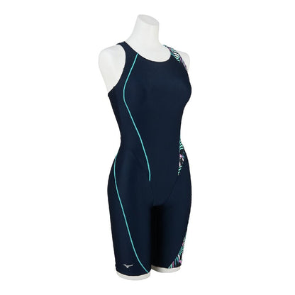 MIZUNO フィットネス水着 レディース 水泳 Stroke ONE 撥水 スイムフィットネス用オールインワン ストロークワン S-3L N2JGD31382