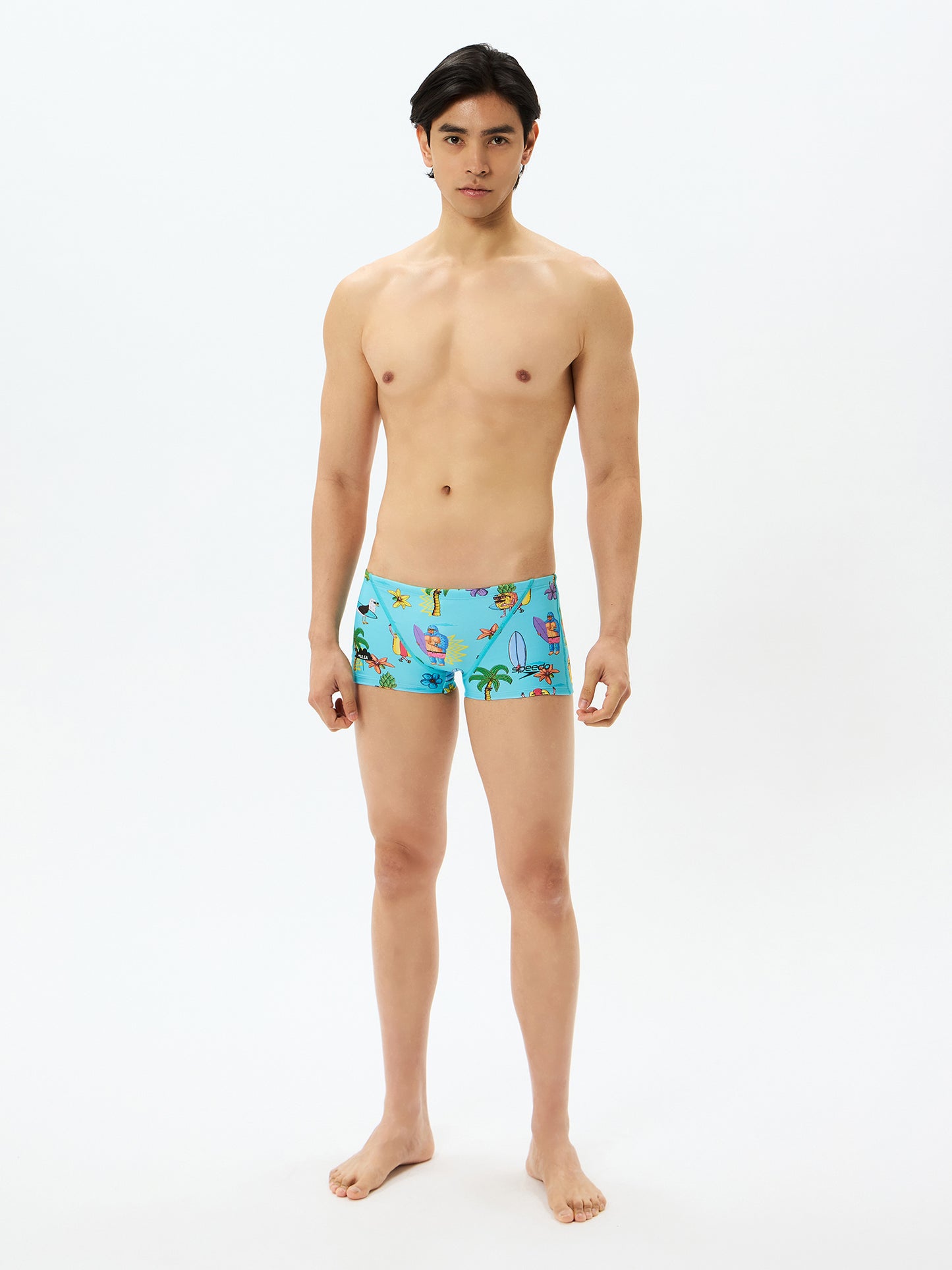 【Speedo（スピード）】メンズ 競泳水着 トレーニング水着 練習用水着 Truns（ターンズ）MULGA THE ARTIST（モルガ）ショートボックス    2025年秋冬 ST52551MU