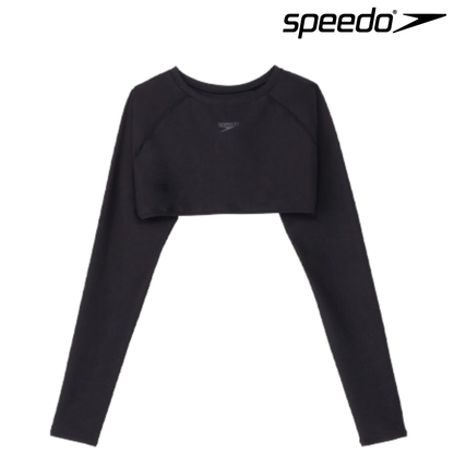 Speedo レディース フィットネス水着 トップス 長袖 スワーム SWARM SFW72610 ブラック
