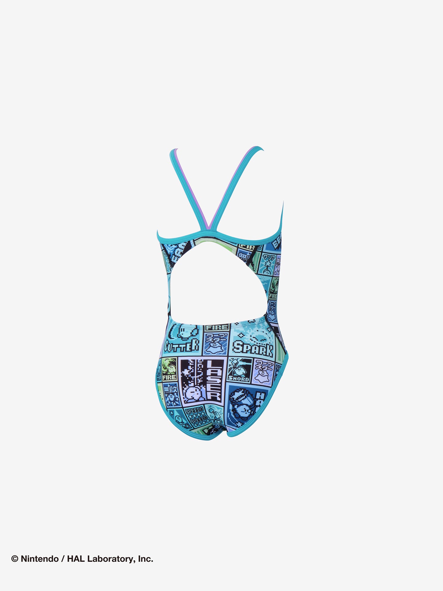 星のカービィコラボ第2弾 競泳水着 練習用 ジュニア 女子 カービィ スピード ドットブロック ターンズ トレーニング水着 ガールズ Speedo TurnS STG02602