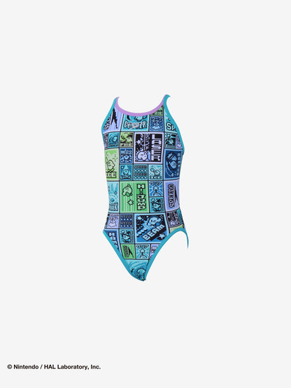 星のカービィコラボ第2弾 競泳水着 練習用 ジュニア 女子 カービィ スピード ドットブロック ターンズ トレーニング水着 ガールズ Speedo TurnS STG02602