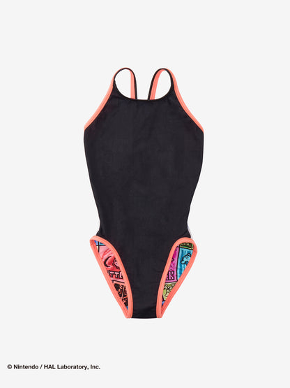 星のカービィコラボ第2弾 競泳水着 練習用 ジュニア 女子 カービィ スピード ドットブロック ターンズ トレーニング水着 ガールズ Speedo TurnS STG02602