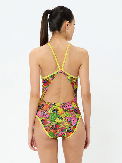 【Speedo（スピード）】レディース 競泳水着 トレーニング水着 練習用水着 TurnS（ターンズ）ワンピース　「MULGA THE ARTIST(モルガ)」コラボ　STW02551MU