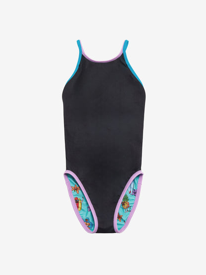 【Speedo（スピード）】レディース 競泳水着 トレーニング水着 練習用水着 TurnS（ターンズ）ワンピース　「MULGA THE ARTIST(モルガ)」コラボ　STW02551MU