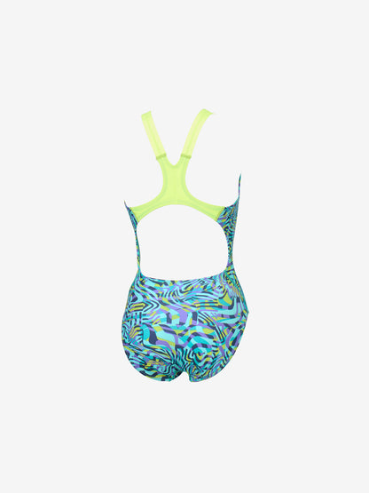 【Speedo（スピード）】レディース  競泳水着 トレーニング水着 練習用水着 TurnS（ターンズ）  MAZES（メイズ）ワイドストラップスーツ STW02553