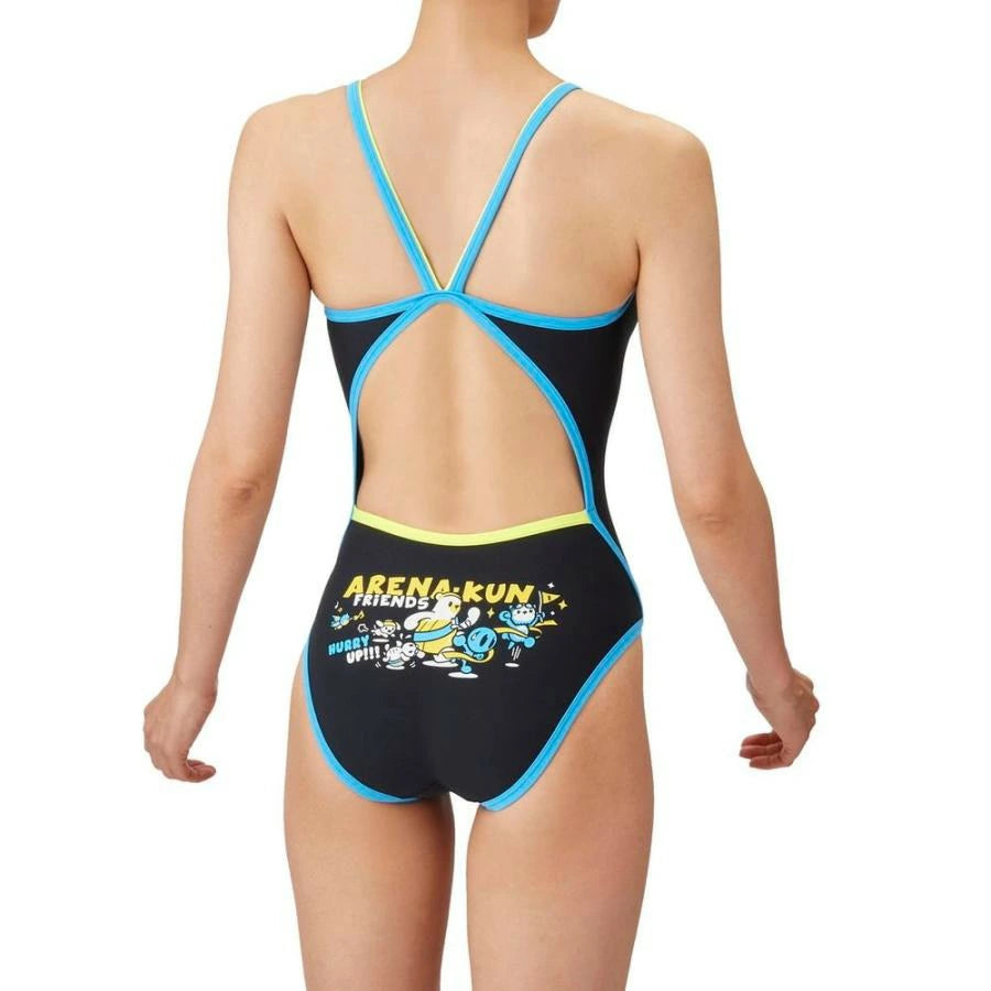 【arena（アリーナ）】レディース 競泳水着 トレーニング水着 練習用水着 TOUGHSUIT（タフスーツ） アリーナくん ワンピース AS5SWM01L