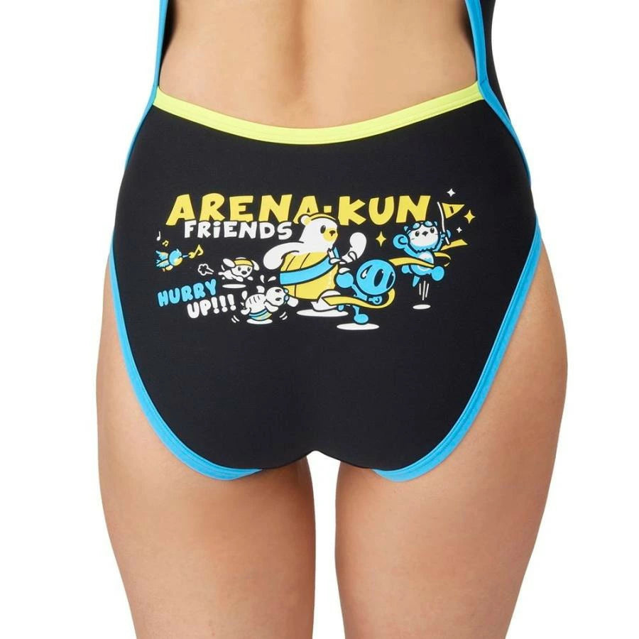 【arena（アリーナ）】レディース 競泳水着 トレーニング水着 練習用水着 TOUGHSUIT（タフスーツ） アリーナくん ワンピース AS5SWM01L